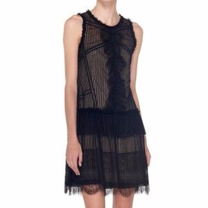 Marissa Webb Avery Drop Waist Lace Dress Black
Size S